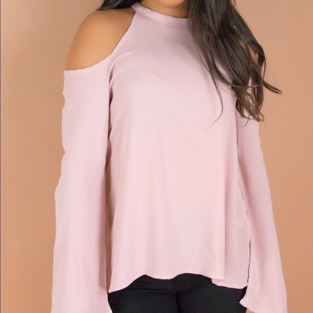Mauve Bell Sleeve Top